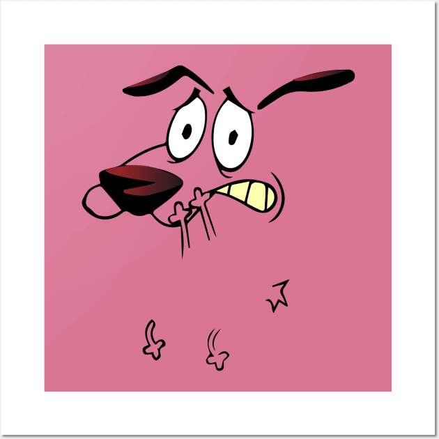 Courage the Cowardly Dog Wall Art by funNkey